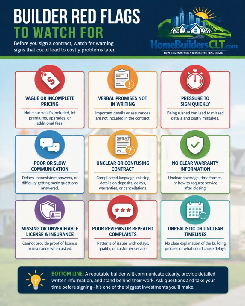 builder red flags infographic