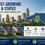 fastest growing cities states charlotte nc